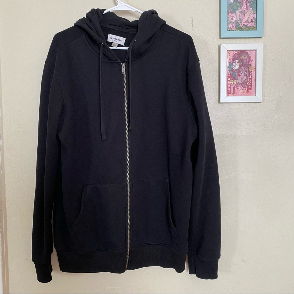 Goodfellow Black Zip Up Hoodie